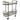 Southside Grey Marble Bar Cart
