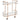 Southside Grey Marble Bar Cart
