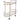 Southside Grey Marble Bar Cart