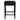 Canyon Black Kitchen Stool - Black Cotton