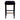 Canyon Black Kitchen Stool - Black Cotton