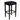 Canyon Black Kitchen Stool - Black Cotton