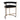 Dino Kitchen Stool - Black Linen