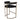 Dino Kitchen Stool - Black Linen