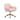 AADEN Faux Fur Fluffy Desk Office Chair Pink