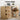 Artiss Computer Desk Rattan Oak 120 x 48 x 75.5cm