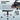 Artiss Computer Desk & Executive Office Chair Set Black