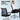 Artiss Foldable Computer Desk Mesh Office Chair Set Black