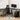 Artiss L-Shape Computer Desk & Ergonomic Office Chair Furniture Set Black