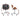 Dimensions of two office chairs with measurements in centimeters.