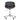 Black office chair with wooden accents on a white background