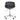 Black office chair with wooden accents on a white background