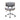 Gray office chair with wooden armrests on a white background