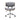 Gray office chair with wooden armrests on a white background