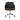 Black office chair with quilted design on a white background