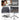 Collage of a person working on a desk, chair with wide backrest and wood grain finish, gas lift mechanism, and chrome base.