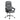 Gray office chair with quilted backrest on a white background