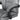 Gray recliner chair with armrest and seat details on a white background