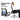 Office chair with built-in lumbar support being used by a person with text highlighting its benefits.
