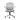 Gray office chair with mesh backrest on a white background