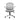 Gray office chair with mesh backrest on a white background
