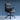 Black office chair on a blue background