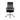 Black office chair with mesh backrest on a white background