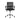 Black office chair with mesh backrest on a white background
