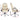 Beige office chair with dimensions marked on a white background