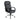 Black office chair with chrome base on a white background