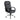 Black office chair with chrome base on a white background