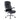 Black office chair with chrome base on a white background