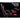 Black and red gaming chair with retractable footrest on a dark background
