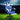 Blue and white gaming chair with 'Artiss' branding on a sports field background
