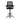 Black office chair with mesh backrest on a white background