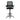 Black office chair with mesh backrest on a white background