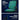Green office chair with text highlighting features on a blue background