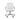 White office chair with a quilted design on a white background