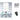 White office chair with height adjustment and 360-degree rotation features on a gray background