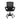 Black office chair with mesh backrest on a white background