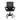 Black office chair with mesh backrest on a white background
