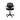 Black office chair with mesh backrest on a white background
