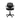 Black office chair with mesh backrest on a white background