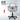 Gray office chair with height adjustment and 360-degree rotation features on a white background