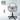 Gray office chair with height adjustment and 360-degree rotation features on a white background