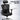 Black ergonomic mesh office chair with adjustable features on a white background