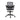 Gray office chair with mesh back and adjustable arms on a white background
