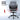 Gray office chair with adjustable height and 360-degree rotation features on a white background.