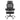 Black office chair with mesh back on a white background