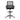Black office chair with mesh backrest on a white background